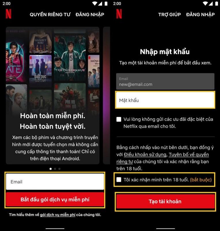 Cách xem Netflix miễn phí trên điện thoại