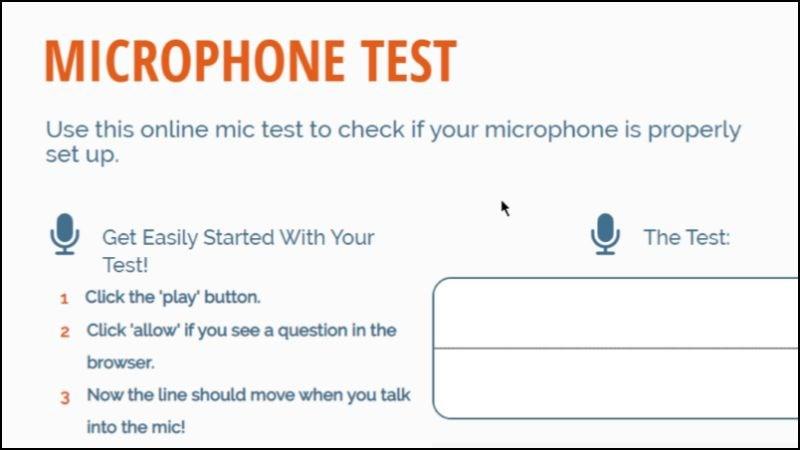 Online Mic Test cung cấp cho bạn 6 công cụ kiểm tra