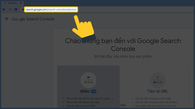 Alt: Giao diện Google Search Console