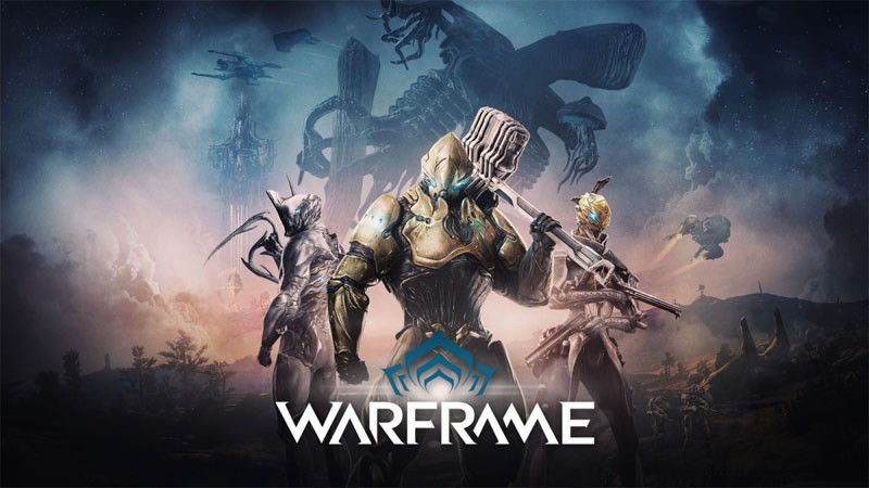 alt: Hình ảnh gameplay Warframe, thể hiện đồ họa và chiến đấu đẹp mắt của game