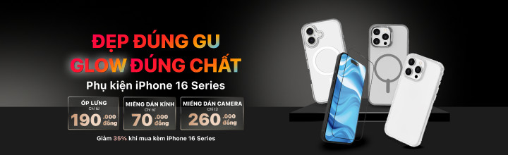 Banner quảng cáo iPhone 16 series