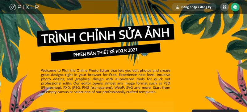 Pixlr: Chỉnh sửa ảnh, thiết kế online miễn phí