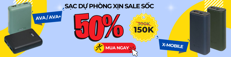 Sạc dự phòng xịn sale sốc