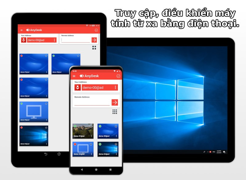 Truy cập và điều khiển máy tính từ xa