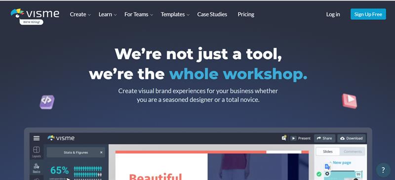 visme.co - Thiết kế online miễn phí, tốt nhất