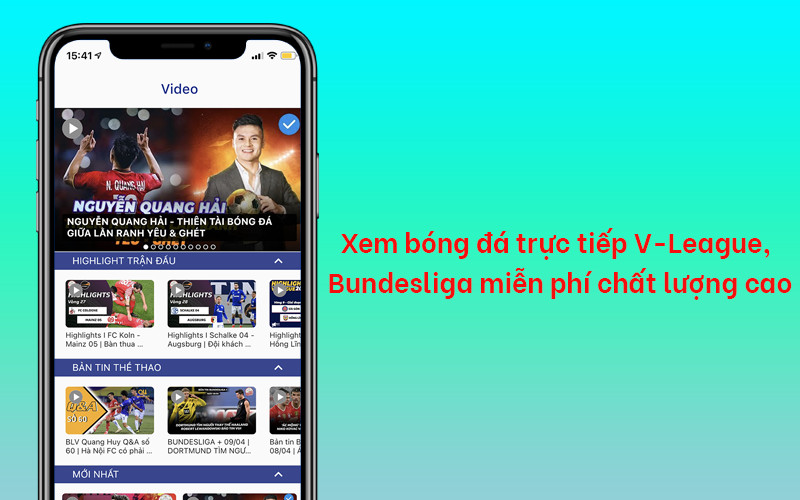  Xem bóng đá trực tiếp V-League