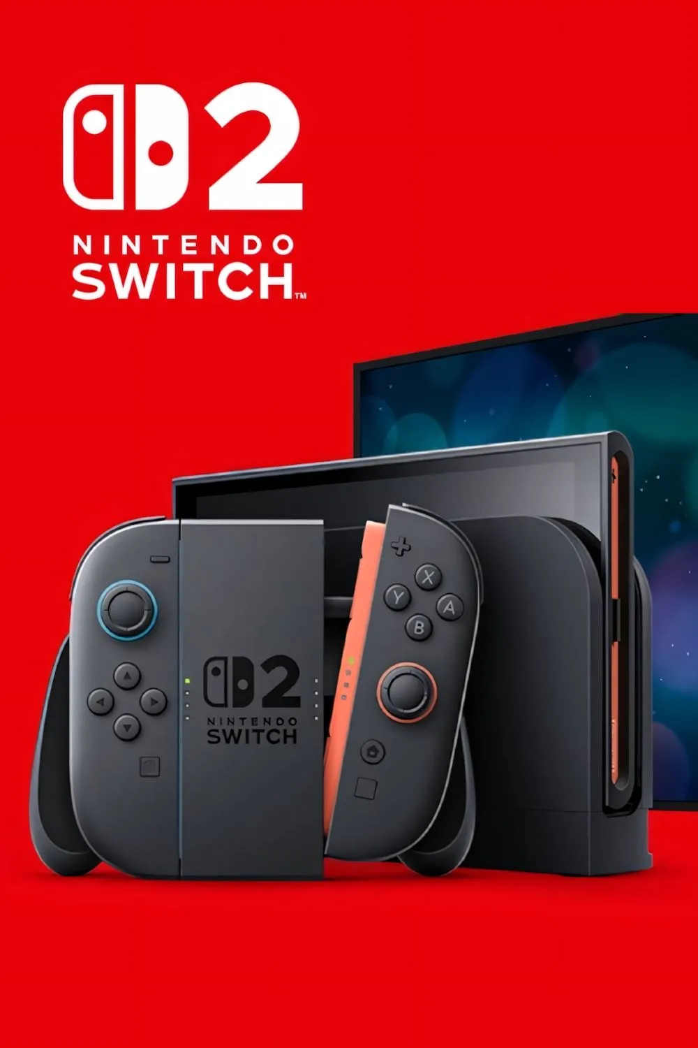Ảnh bìa Nintendo Switch 2 với logo và thiết kế đặc trưng
