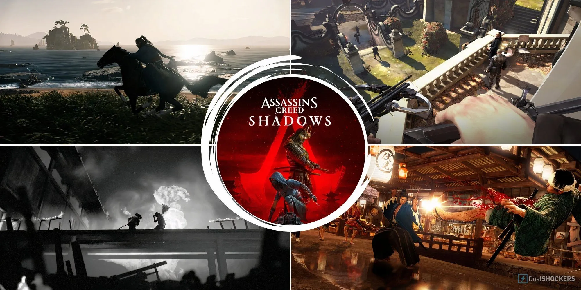 Ảnh bìa tổng hợp các tựa game có lối chơi tương tự Assassin's Creed Shadows