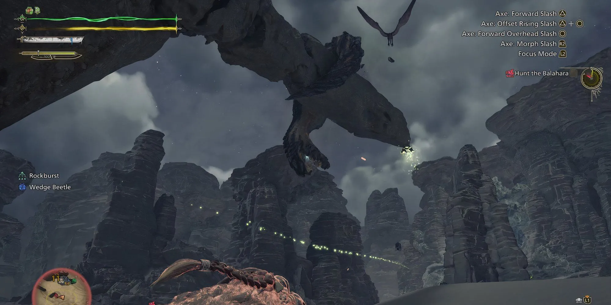 Balahara thực hiện đòn tấn công trong Monster Hunter Wilds