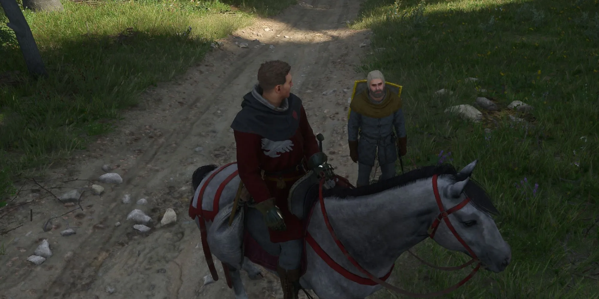 Bản đồ chỉ vị trí bắt đầu nhiệm vụ Lost Honor trong Kingdom Come Deliverance 2, gần Horschan.