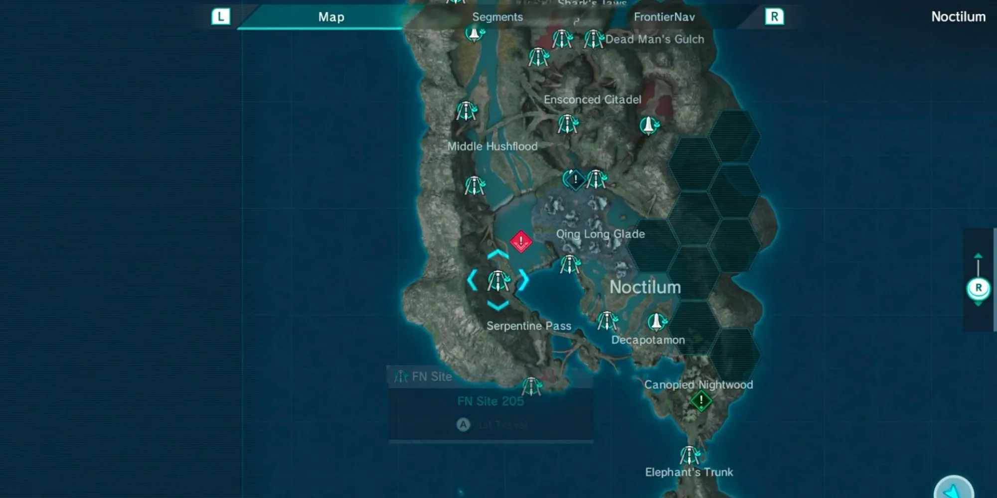 Bản đồ thế giới rộng lớn của Mira trong Xenoblade Chronicles X