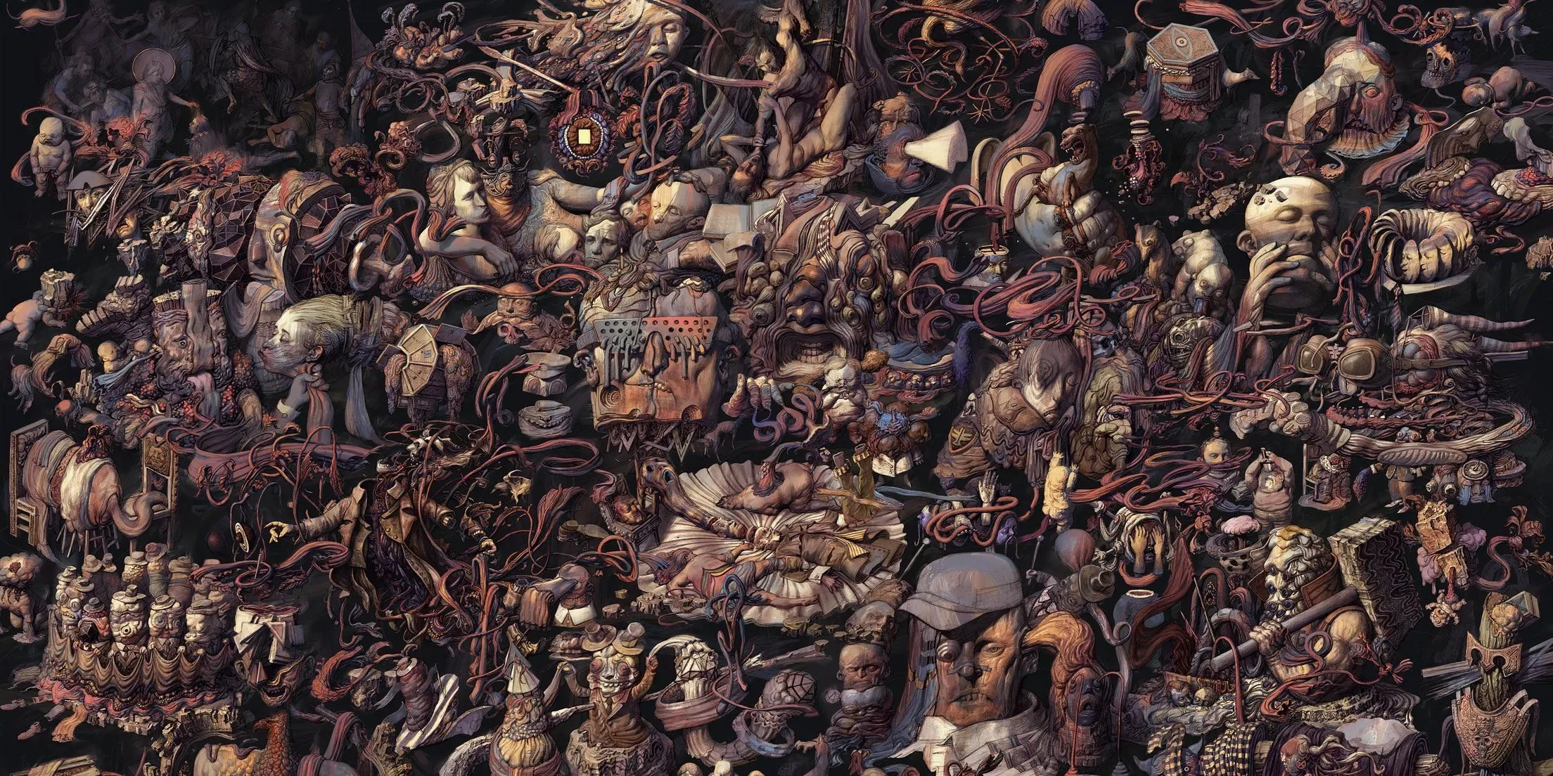 Bức vẽ Tủ Tư Duy trong Disco Elysium