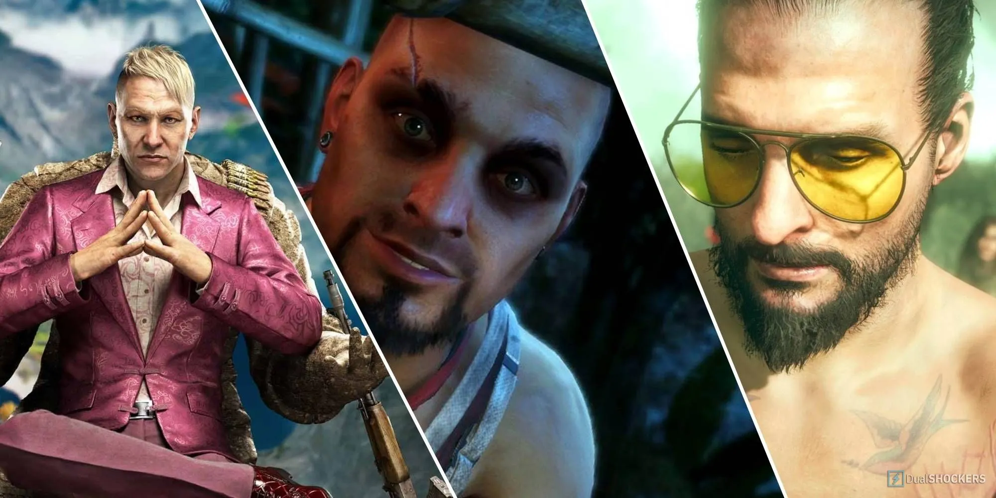 Các phản diện biểu tượng của series Far Cry: Pagan Min, Vaas Montenegro và Joseph Seed