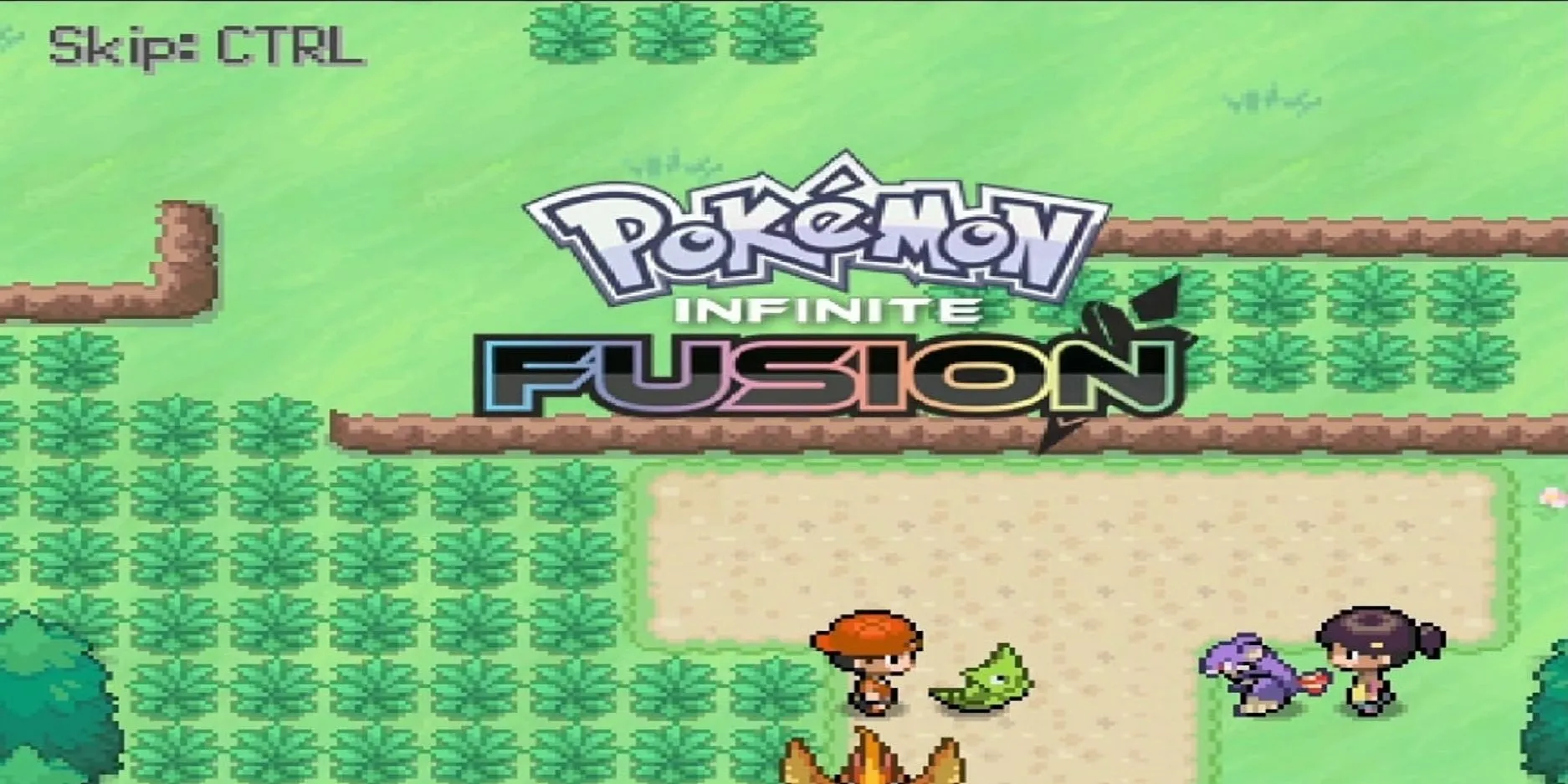 Cảnh mở đầu của Pokemon Infinite Fusion sau khi bắt đầu trò chơi tại Thị Trấn Pallet