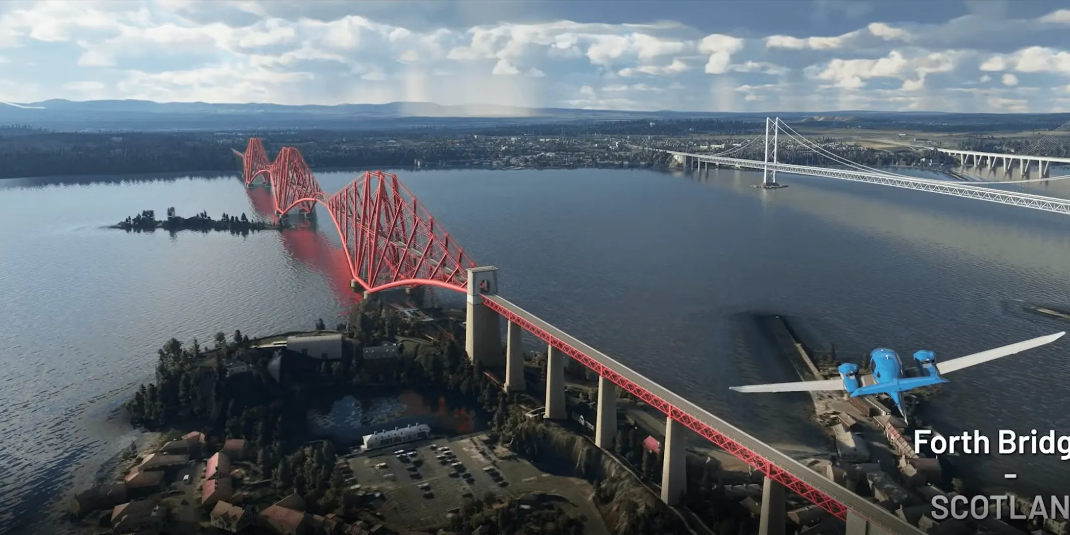 Cầu Forth ở Scotland được tái hiện chi tiết trong Microsoft Flight Simulator