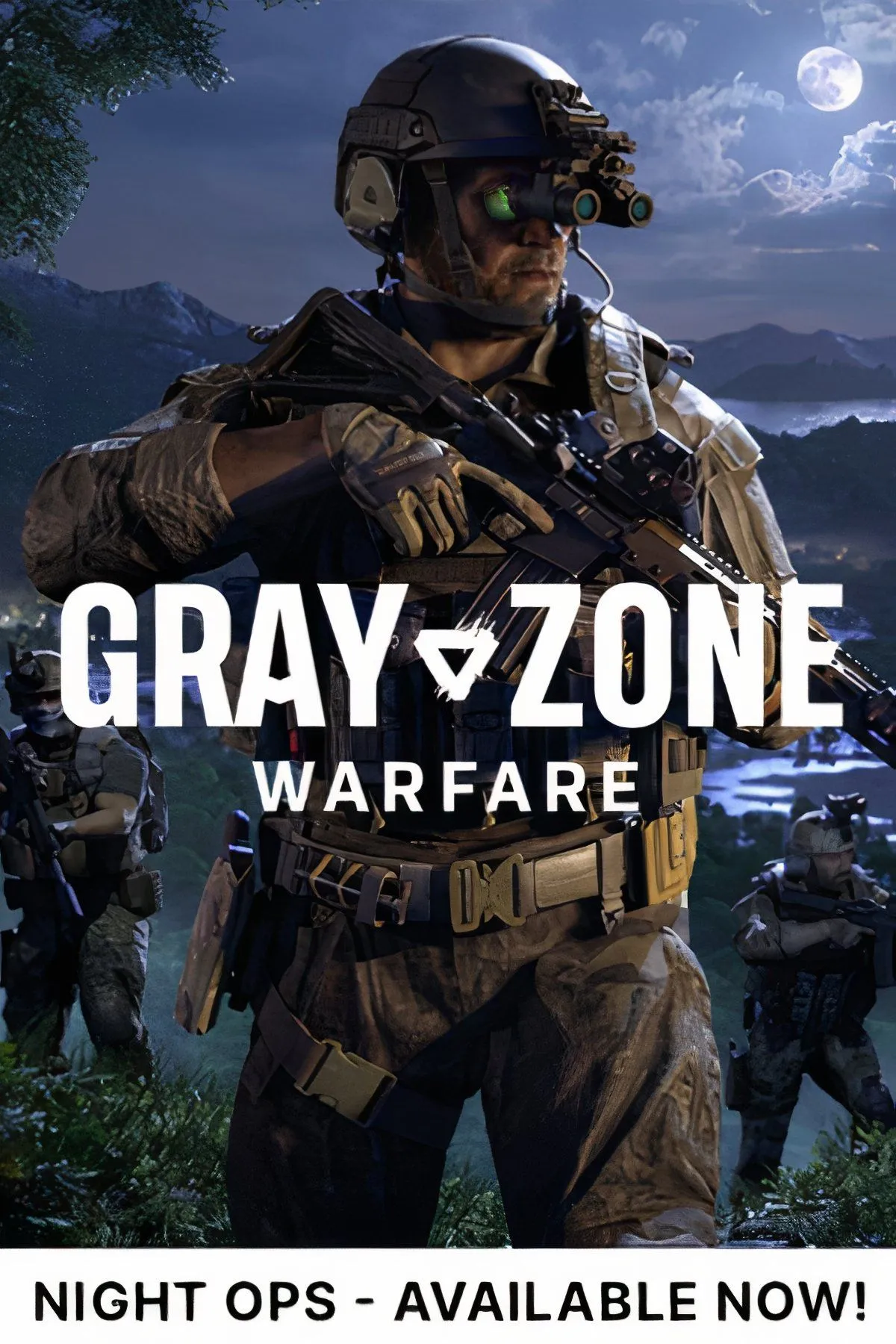 Chiến binh Gray Zone Warfare với trang bị đầy đủ giữa khung cảnh game