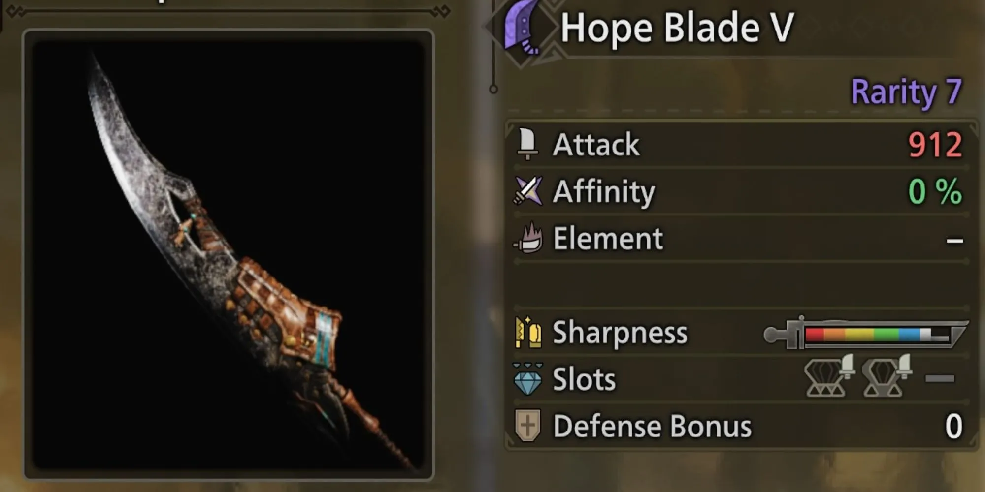 Đại Kiếm Hope Blade IV trong Monster Hunter Wilds tỏa sáng với thiết kế đơn giản nhưng hiệu quả