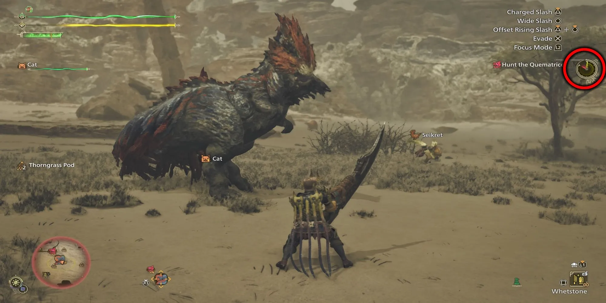 Đồng hồ đếm ngược thời gian còn lại của nhiệm vụ săn quái trong Monster Hunter Wilds