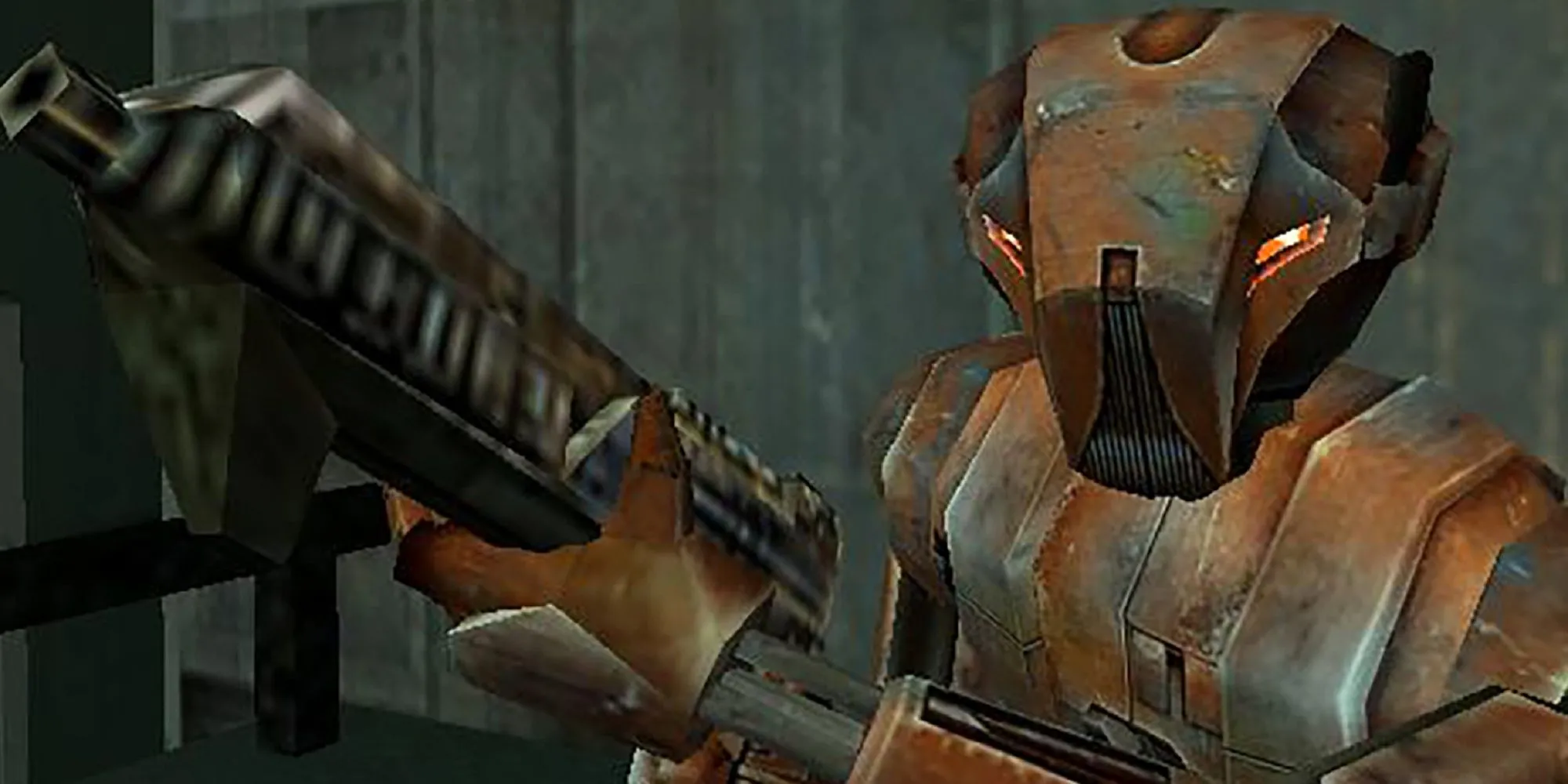 Droid sát thủ HK-47 từ Star Wars Knights of the Old Republic với vẻ ngoài đáng sợ
