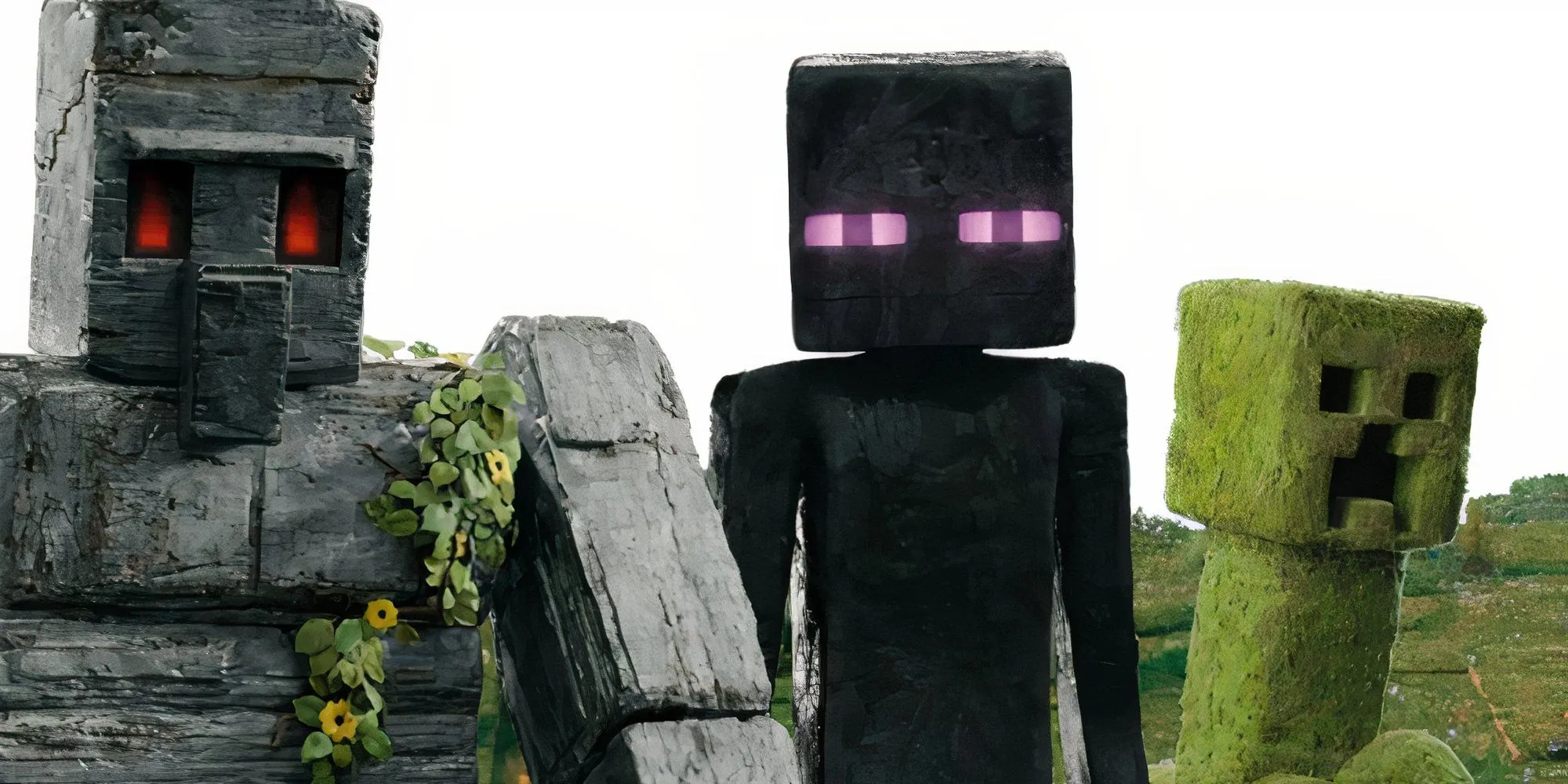 Enderman, Iron Golem và Creeper trong phim Minecraft hé lộ tạo hình ấn tượng