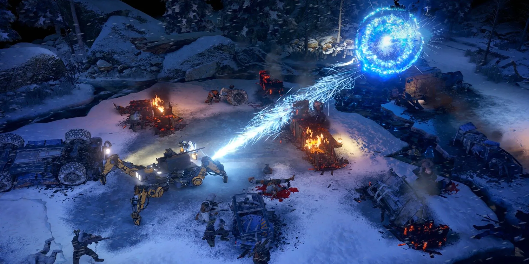 Gameplay chiến thuật theo lượt hấp dẫn trong Wasteland 3.