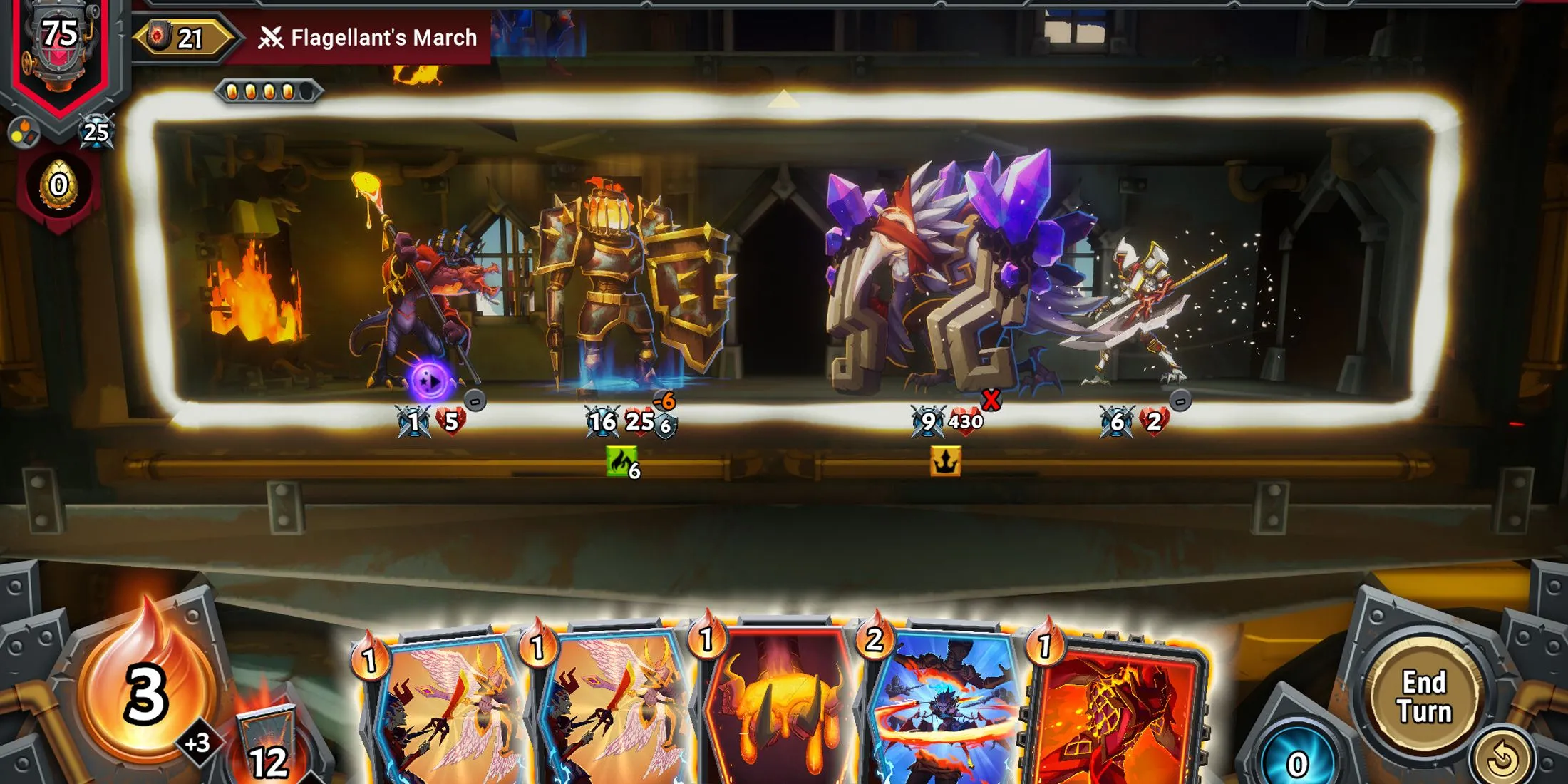 Giao diện gameplay Monster Train 2