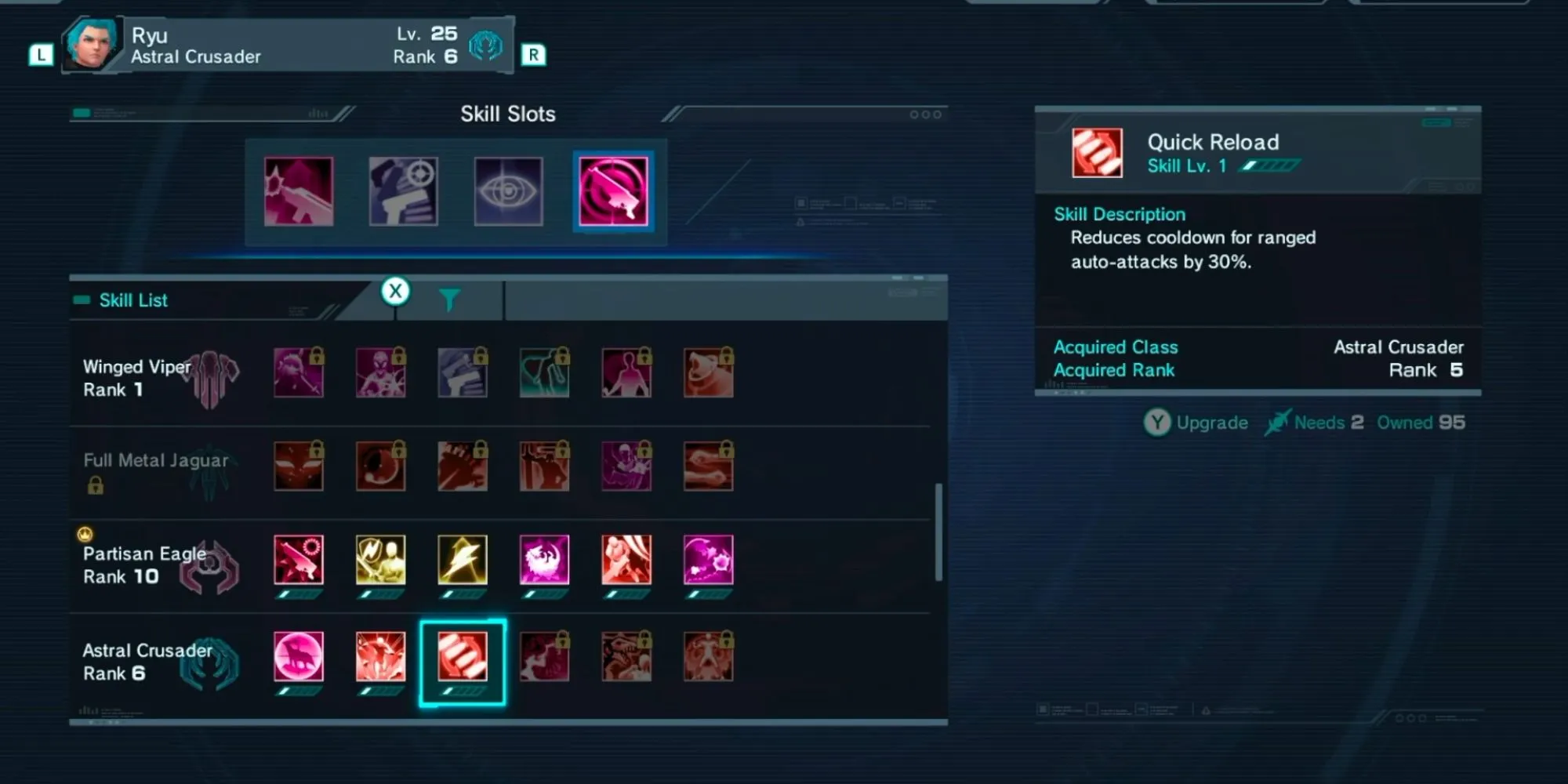 Giao diện kỹ năng và tùy chỉnh nhân vật trong Xenoblade Chronicles X