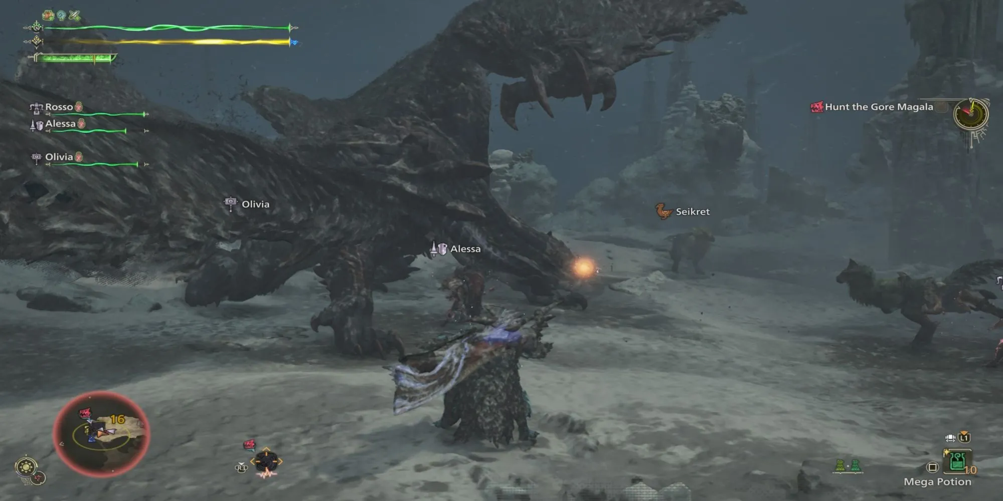 Gore Magala, rồng đen bí ẩn trong Monster Hunter Wilds, đang giải phóng Virus Cuồng Loạn