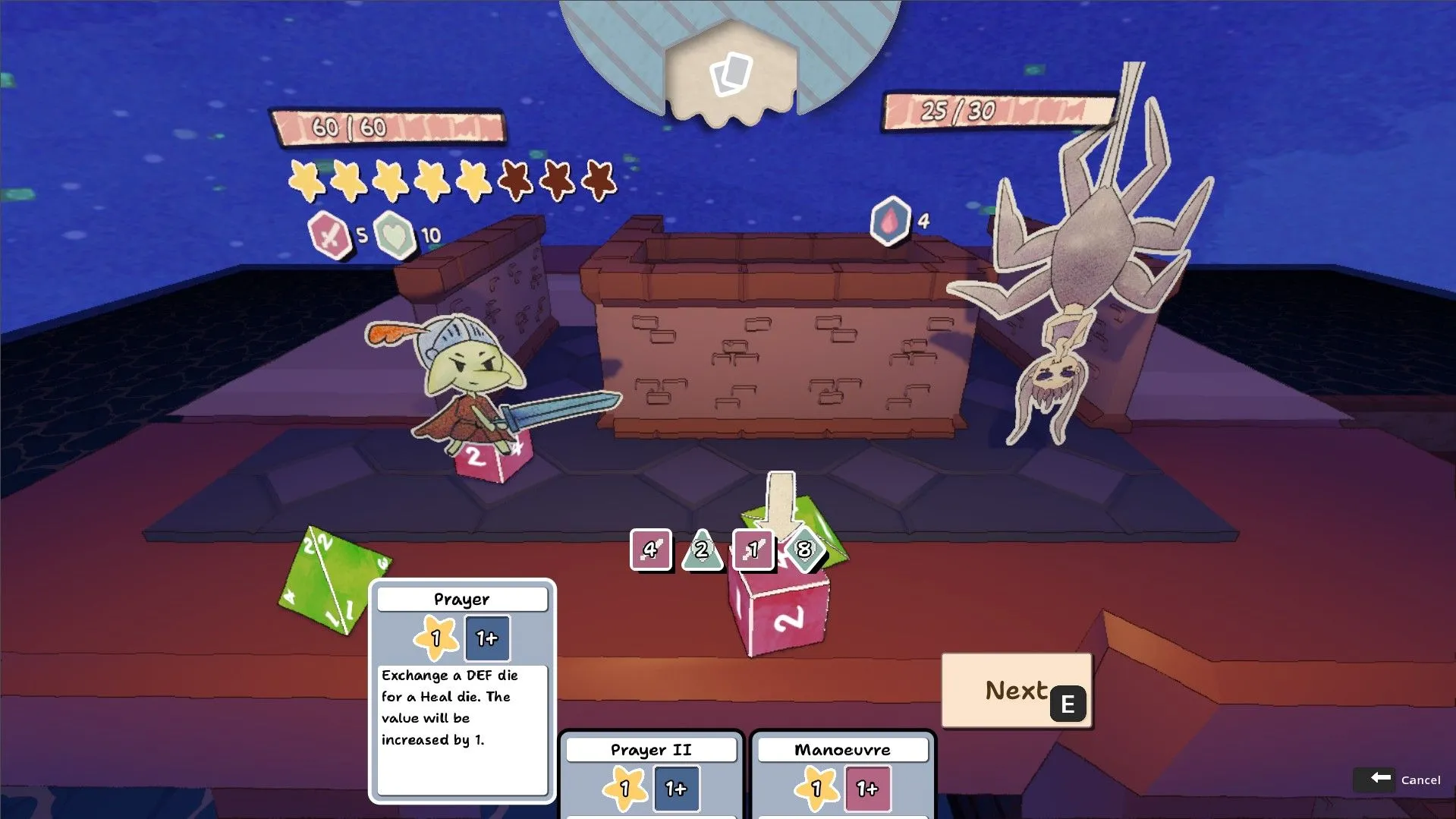 Hệ thống thẻ bài kỹ năng trong game Dice 'n Goblins