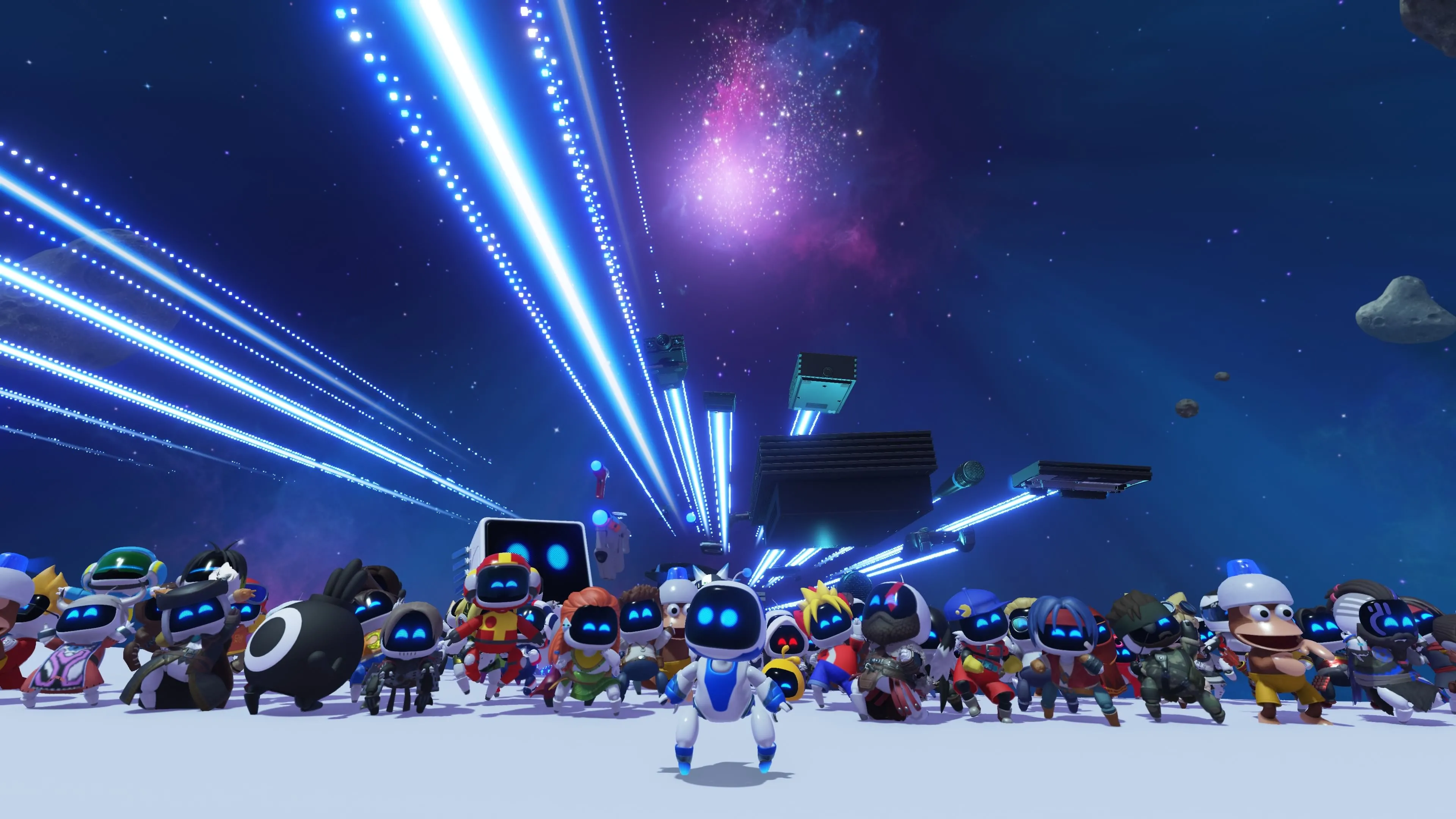 Hình ảnh Astro Bot trên PlayStation 5, một trong những game độc quyền hay nhất 2024