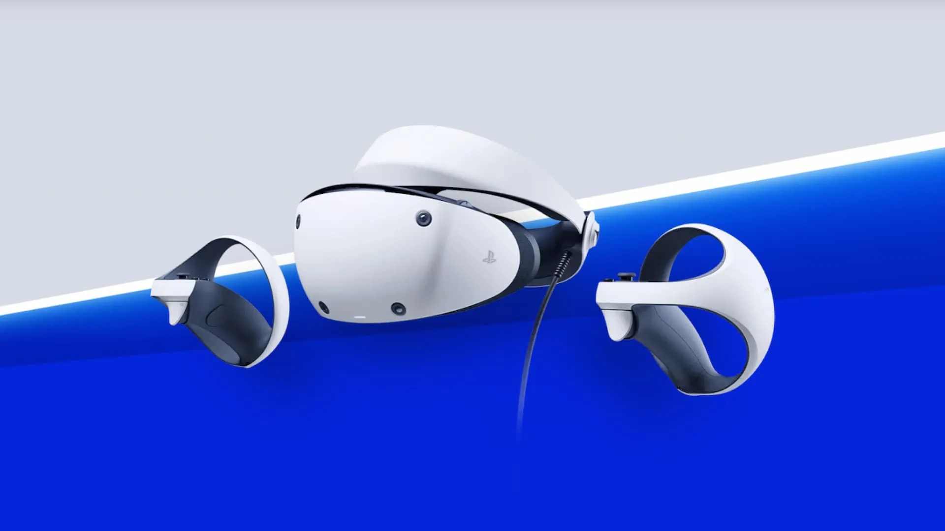 PSVR 2 Chính Thức Giảm Giá Sốc: Cơ Hội Sở Hữu VR Đỉnh Cao Từ Sony 1 Hình ảnh kính PlayStation VR2 cùng bộ điều khiển Sense với thiết kế màu trắng đặc trưng.