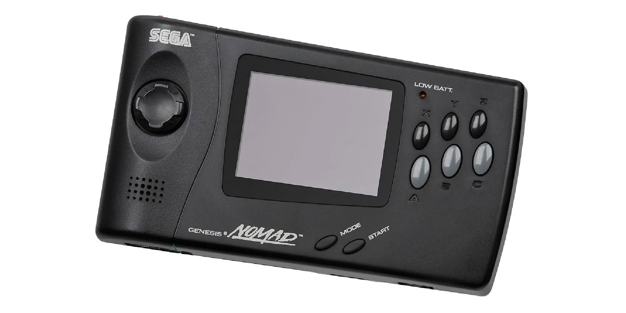 Hình ảnh máy Sega Nomad đang chạy game Sonic the Hedgehog