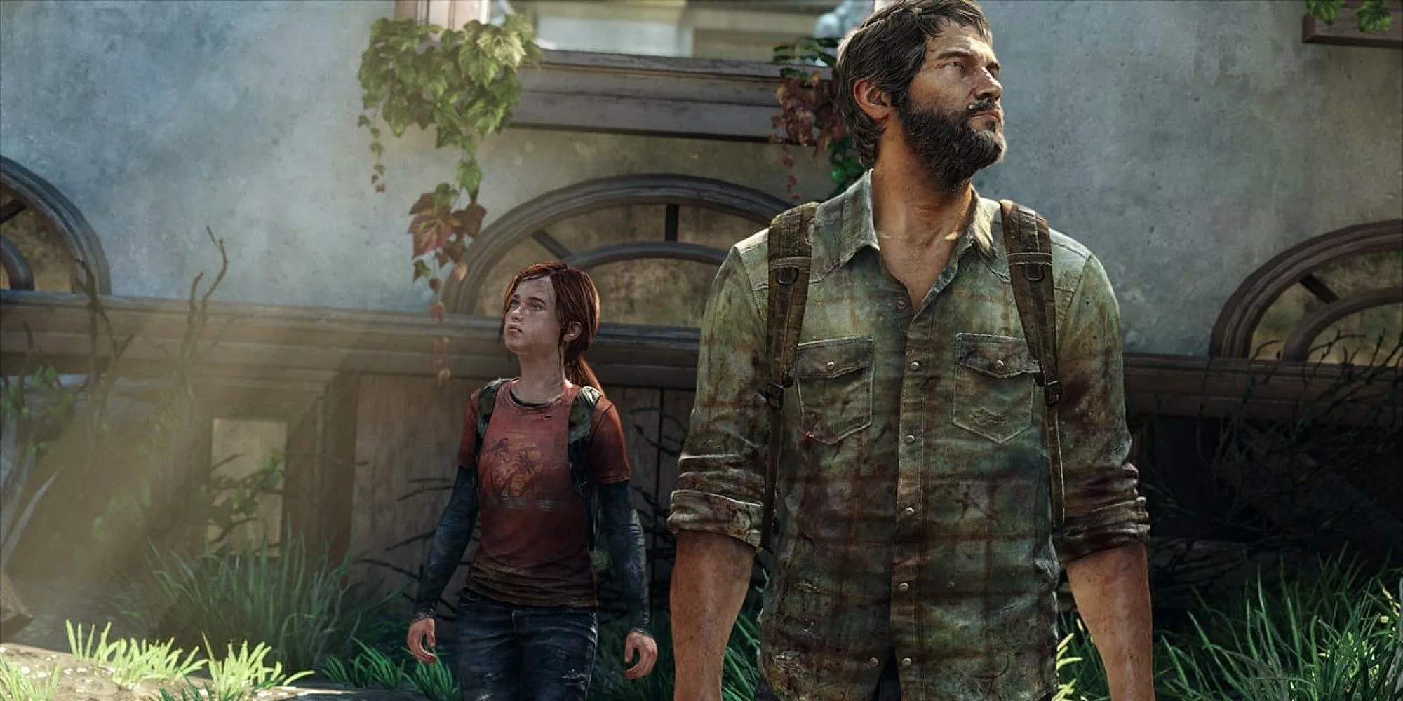Joel và Ellie trong The Last of Us Part One, đồ họa được làm lại chi tiết đến hoàn hảo trên PS5 Pro