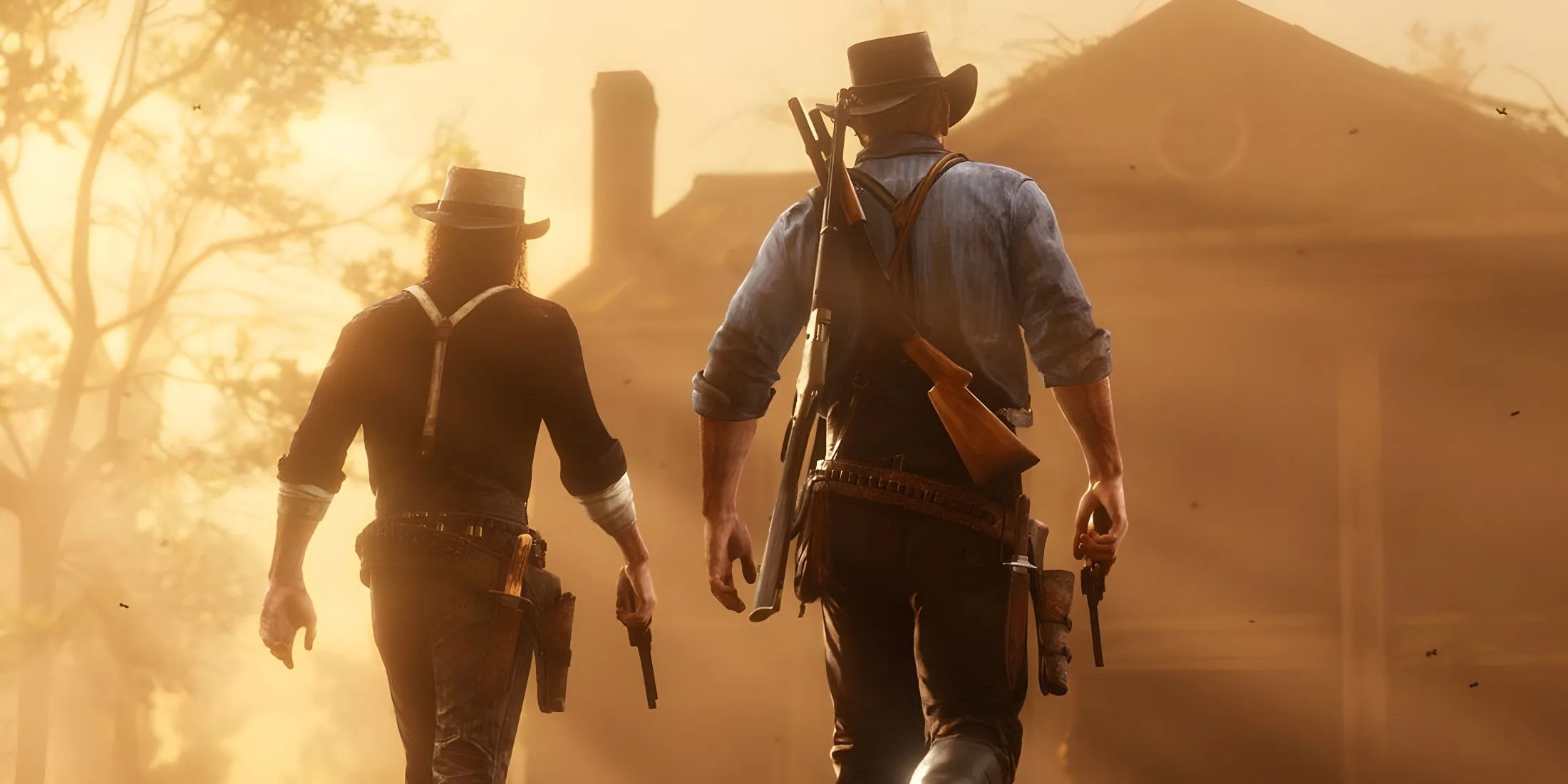 John Marston và Arthur Morgan trong Red Dead Redemption 2
