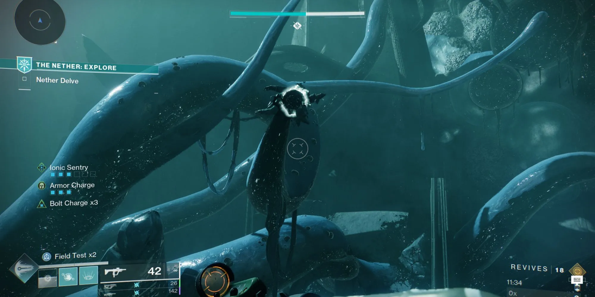 Khu vực Mausoleum trong The Nether Destiny 2 với các Phalanx Cabal
