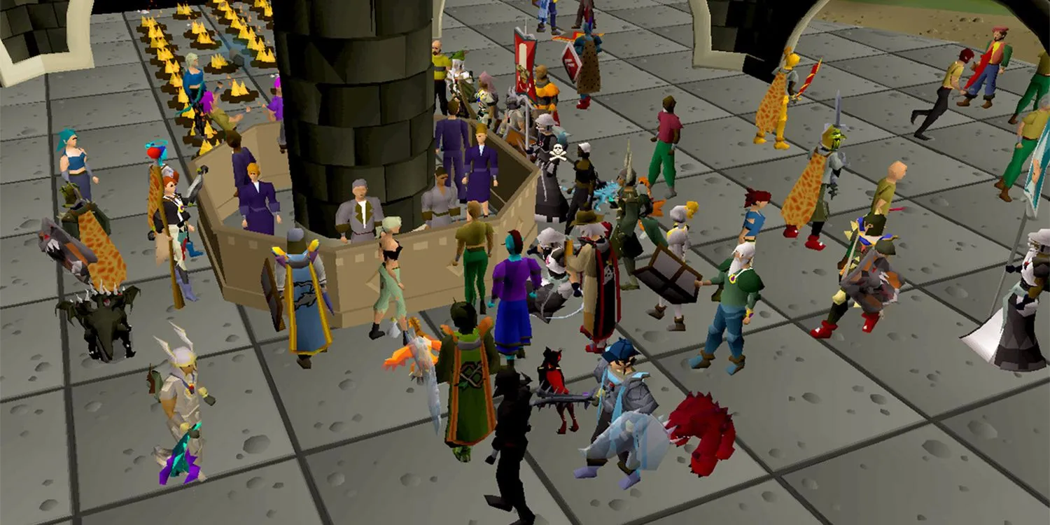 Khu vực tập trung đông người chơi trong game MMO Old School RuneScape