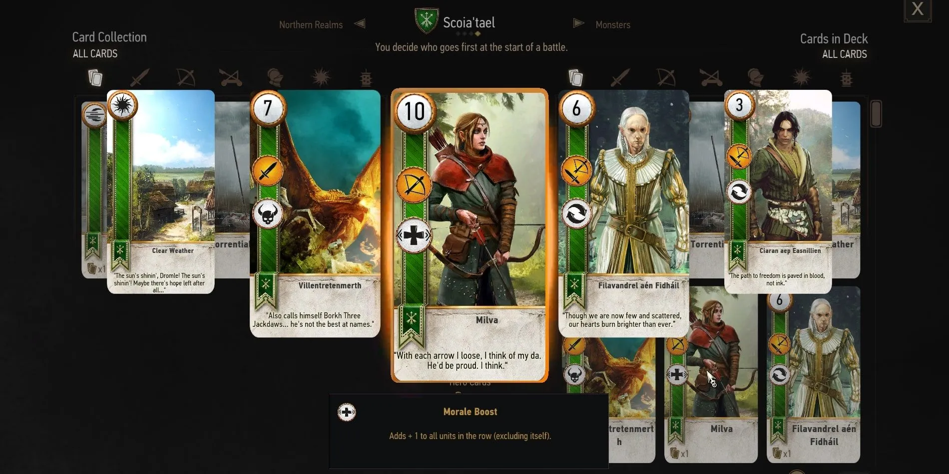 Lá bài Milva trong GWENT The Witcher Card Game