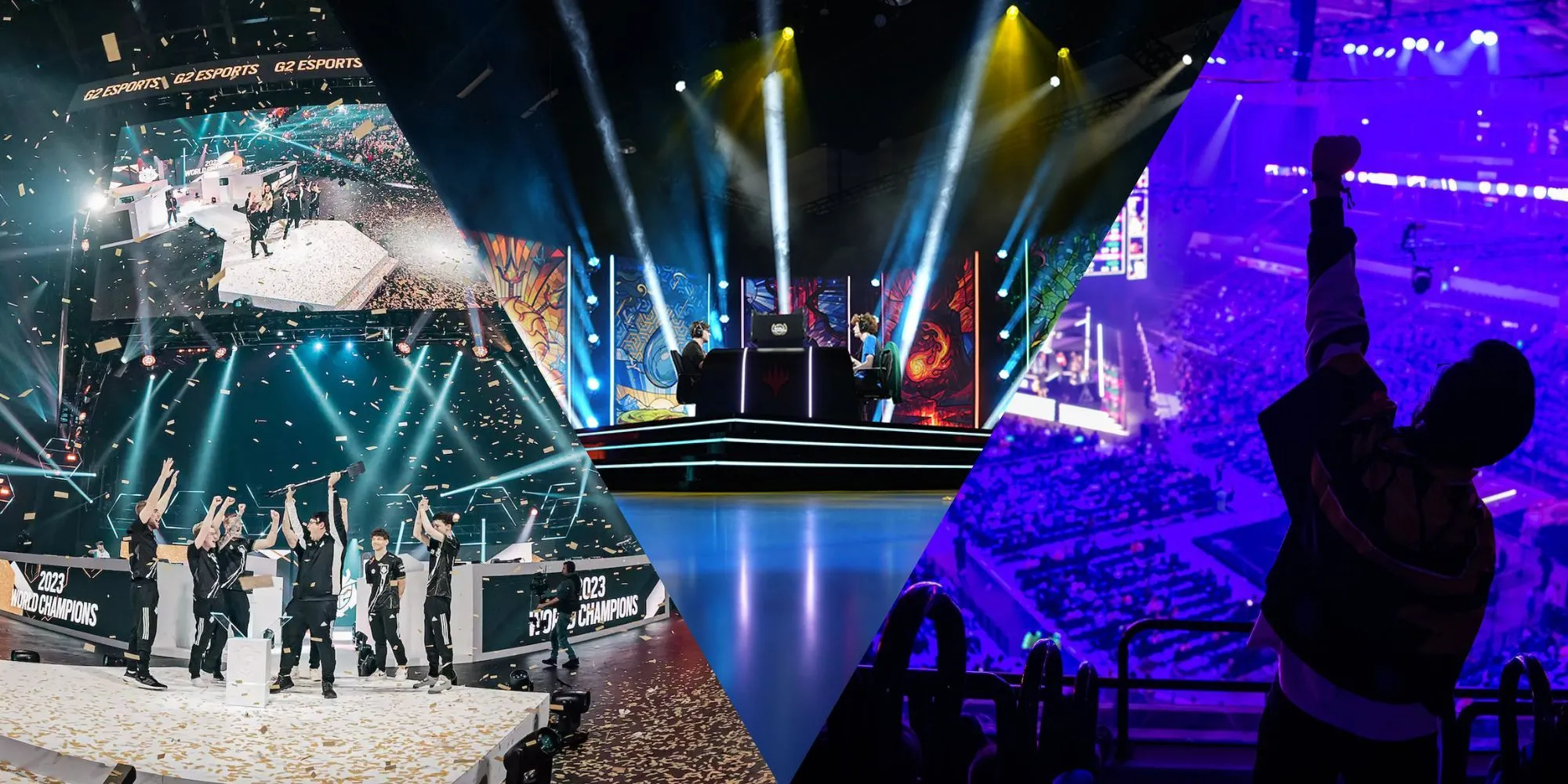 Lễ trao giải esports hoành tráng trên sân khấu với đông đảo khán giả