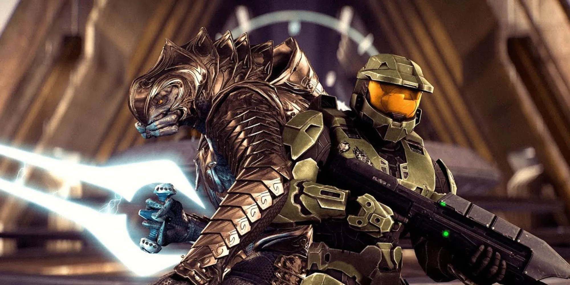 Master Chief và Arbiter trong Halo 3 sát cánh chiến đấu