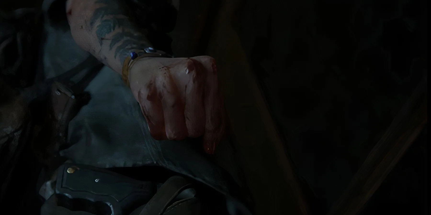 Một cảnh chiến đấu căng thẳng của Abby trong The Last of Us Part II Remastered