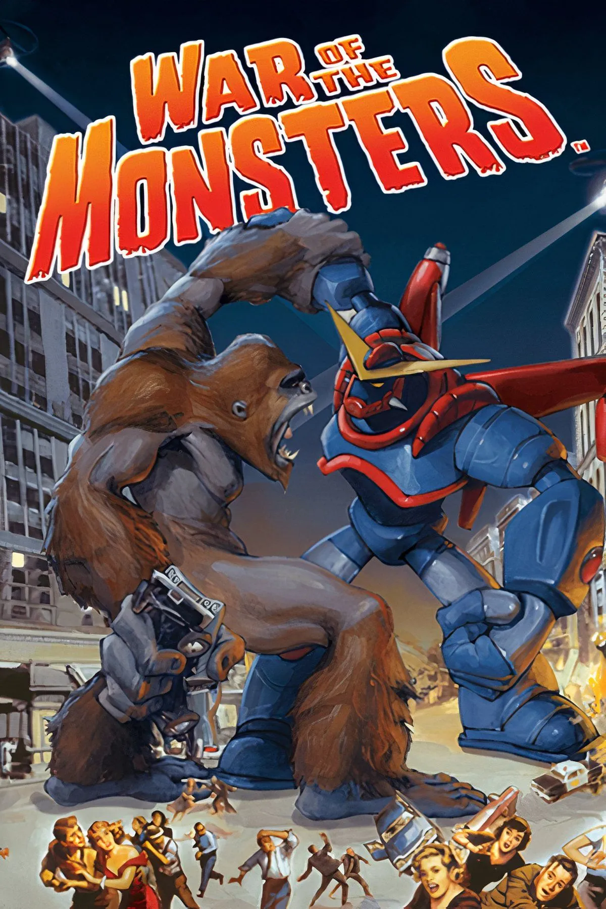 Một cảnh chiến đấu nảy lửa giữa các quái vật khổng lồ trong War of the Monsters