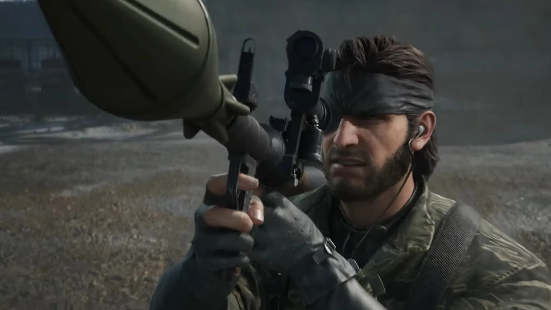 Một cảnh trong Metal Gear Solid Delta Snake Eater với tên lửa đang được phóng