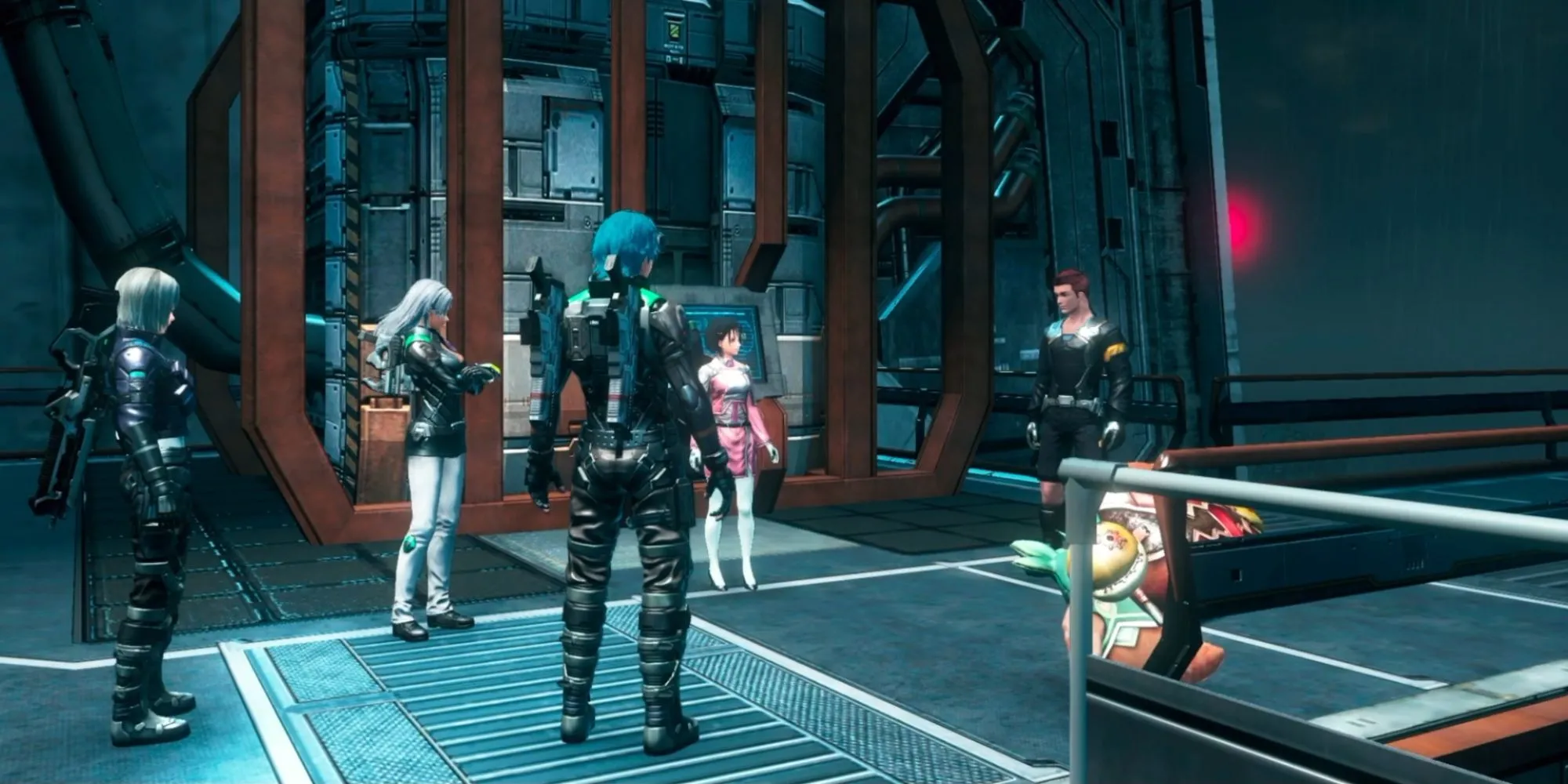 Một cảnh trong Nhiệm vụ Đồng đội của Xenoblade Chronicles X