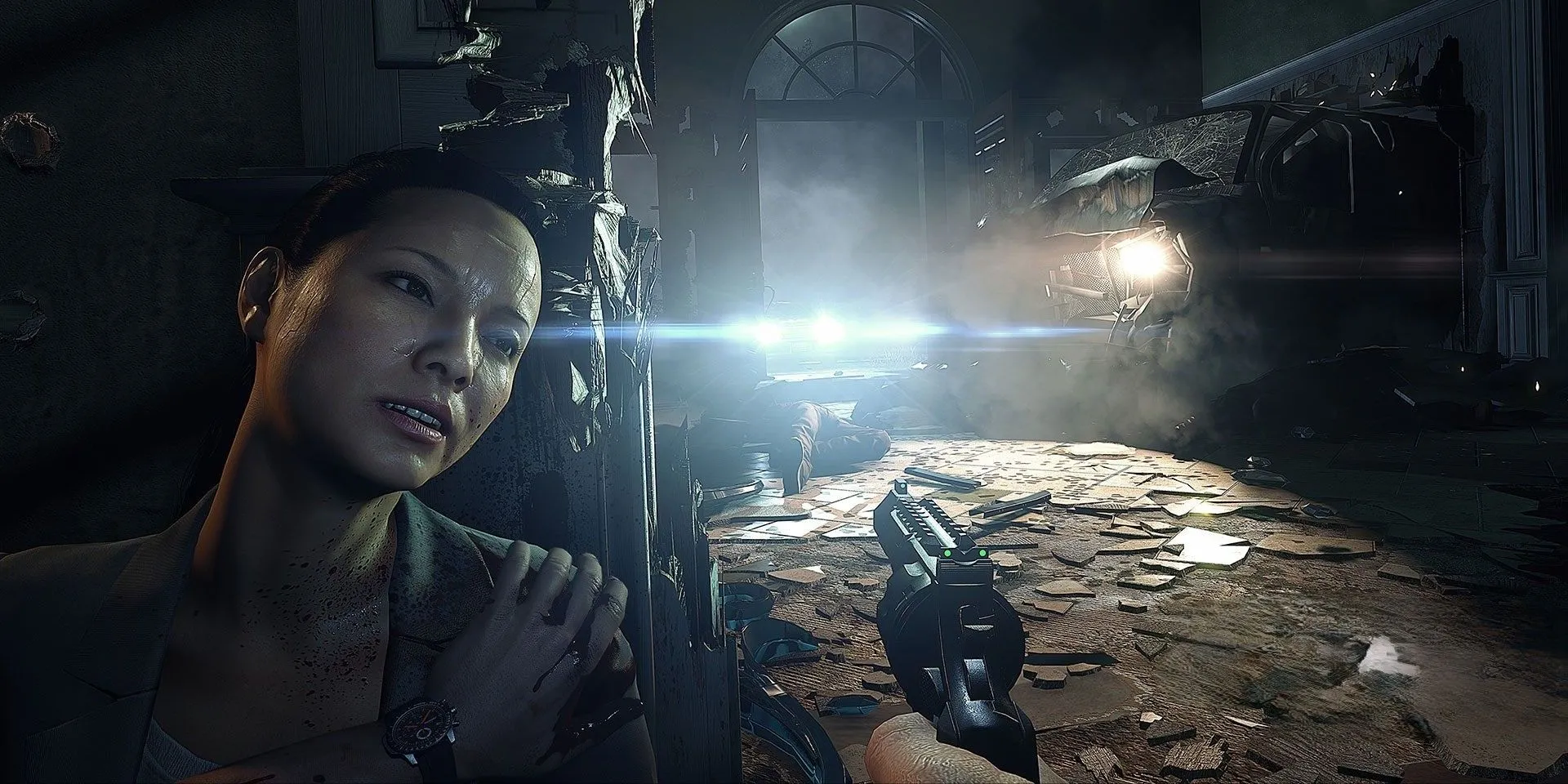 Một cảnh trong phần chơi chiến dịch của Battlefield Hardline