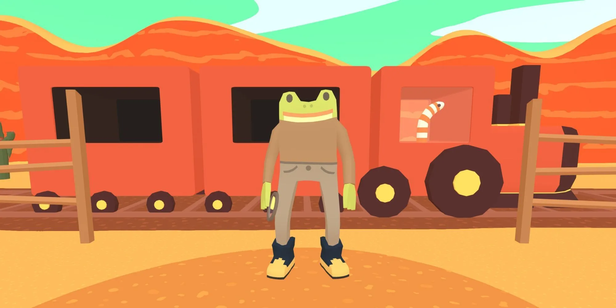 Nhân vật chính Ếch Thám Tử trong game Frog Detective 3 với chiếc kính lúp đặc trưng