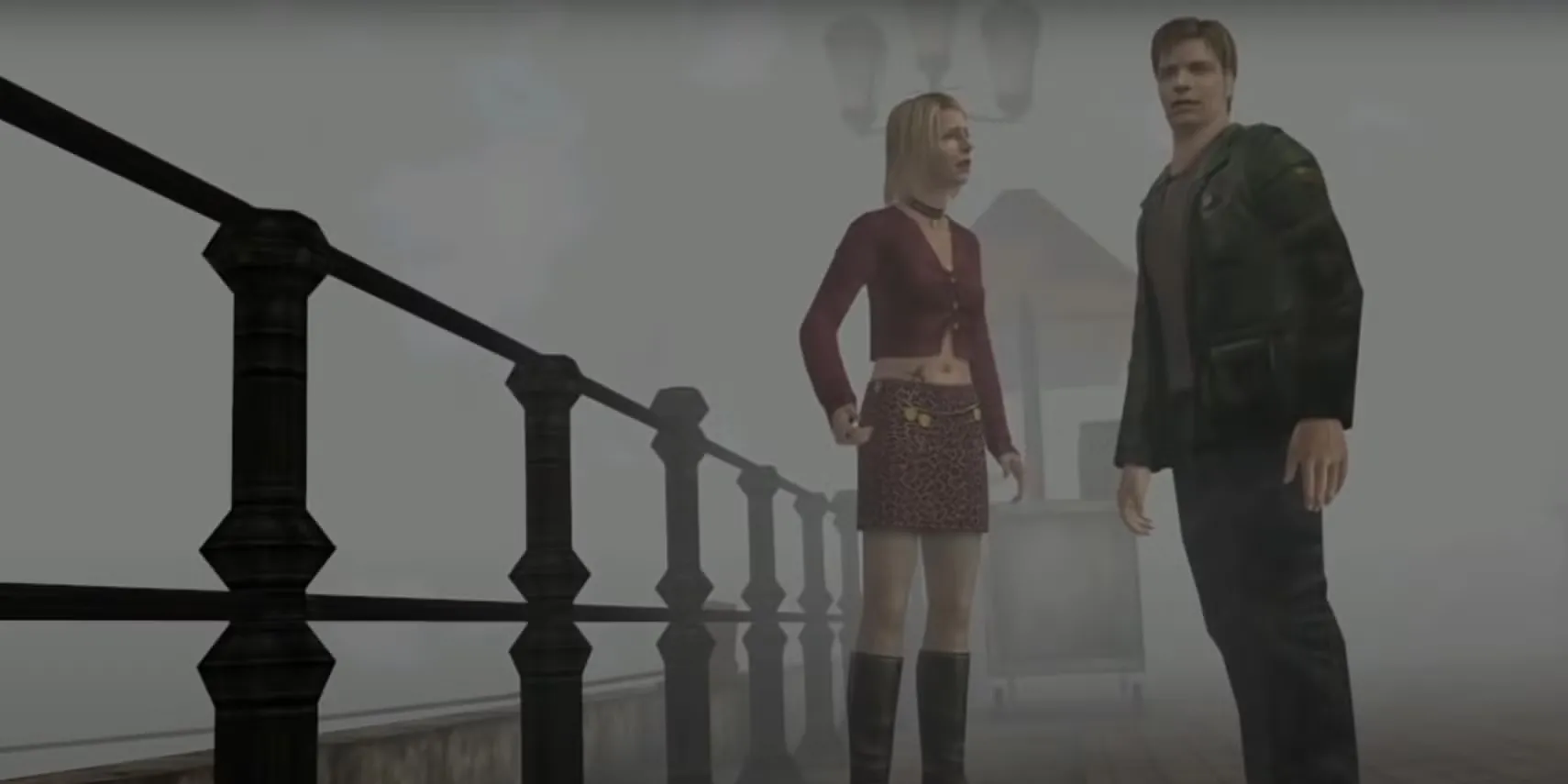 Nhân vật James Sunderland trong khung cảnh sương mù đặc trưng của Silent Hill 2