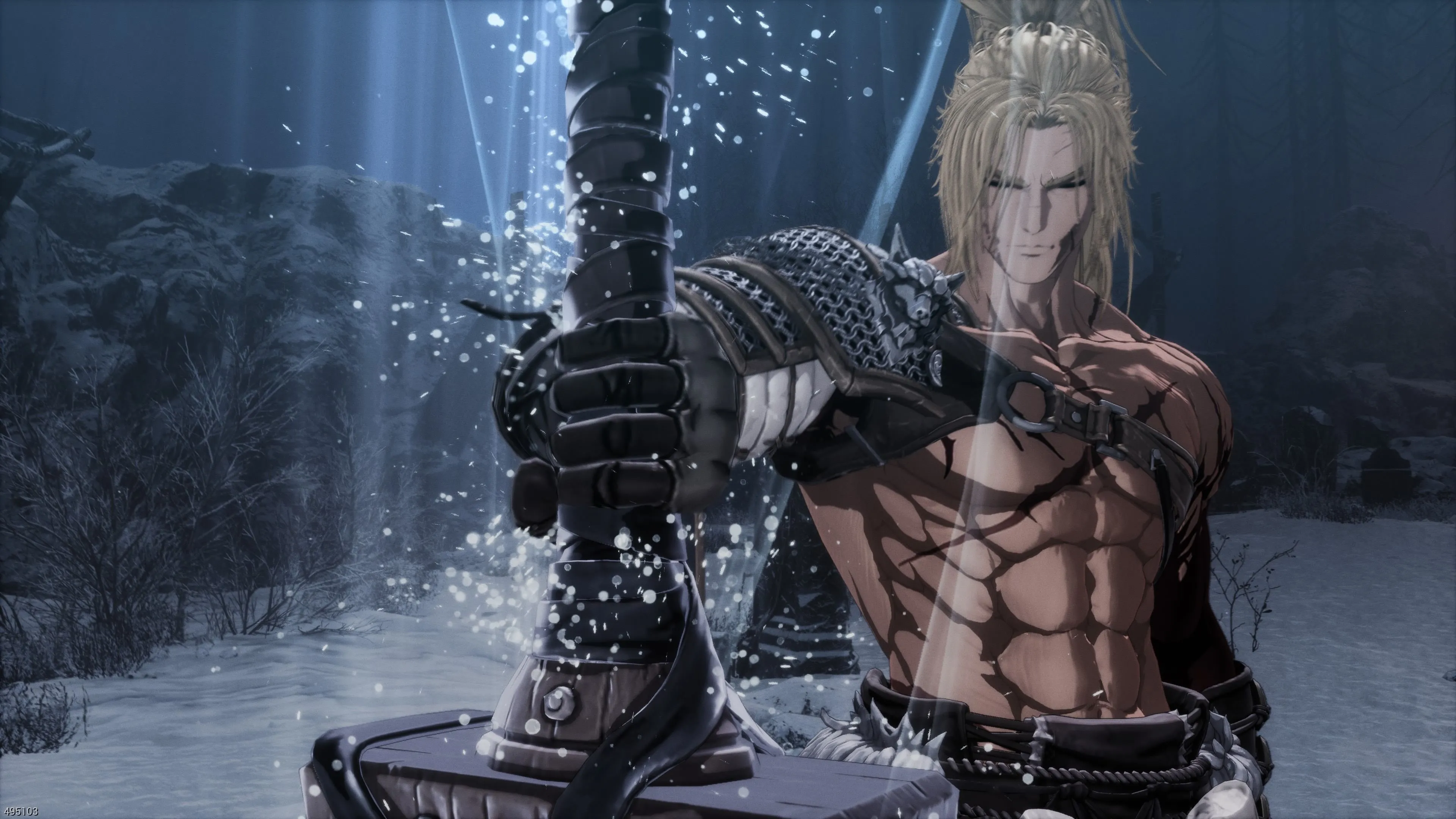 Nhân vật Khazan sử dụng đại kiếm trong The First Berserker Khazan