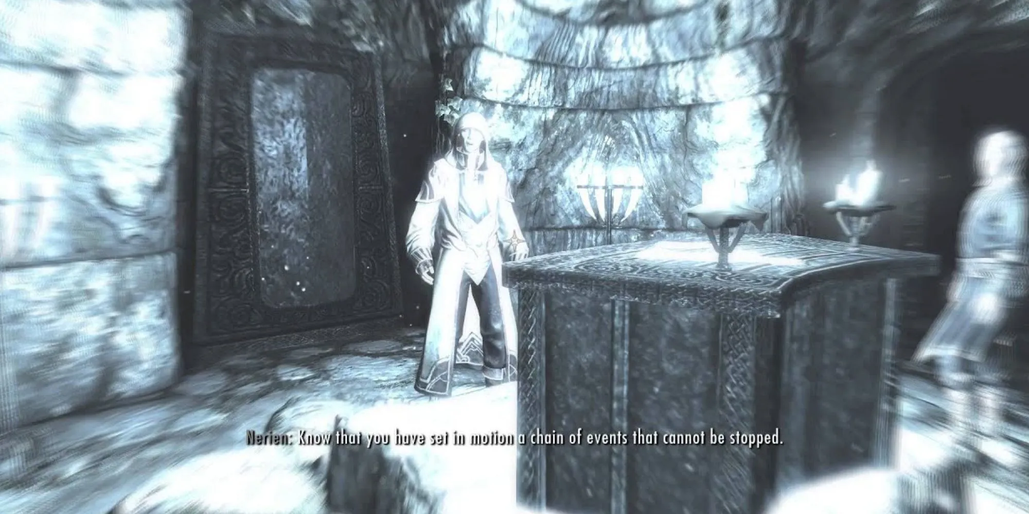 Nhân vật Nerien xuất hiện trong nhiệm vụ Under Saarthal tại Skyrim