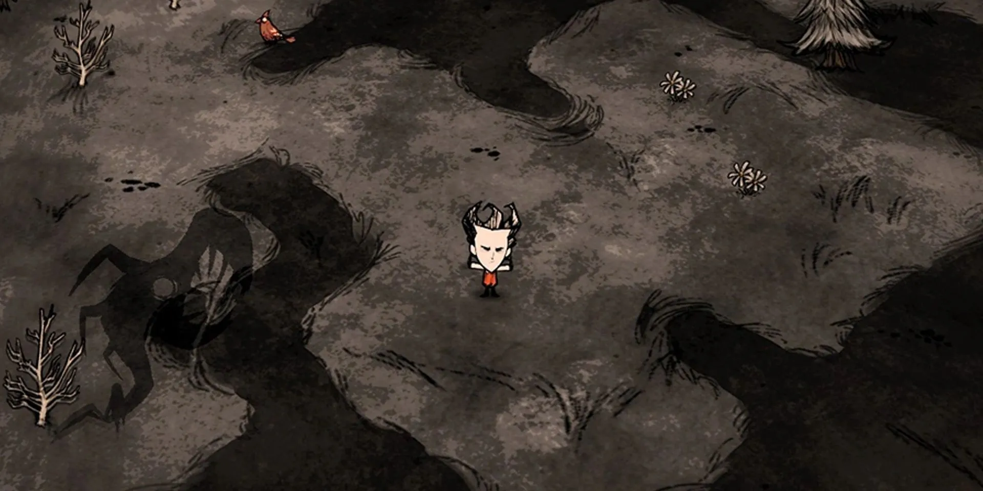 Nhân vật trong Don't Starve khi chỉ số sanity về không