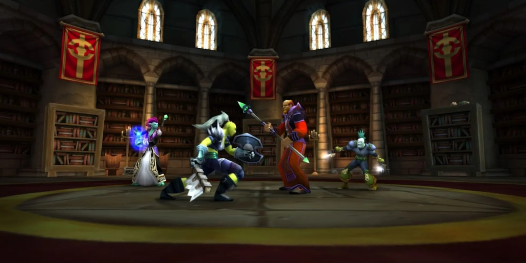 Nhân vật trong World of Warcraft đứng giữa khung cảnh hùng vĩ của Azeroth